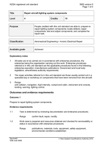 NZQA registered unit standard 3982 version 6  Page 1 of 4