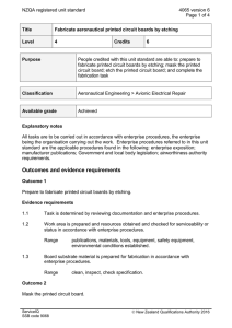 NZQA registered unit standard 4065 version 6  Page 1 of 4