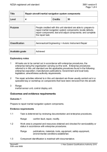 NZQA registered unit standard 3981 version 6  Page 1 of 4