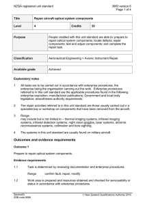 NZQA registered unit standard 3983 version 6  Page 1 of 4