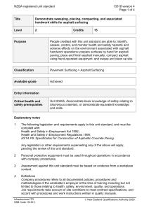 NZQA registered unit standard 13518 version 4  Page 1 of 4