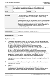 NZQA registered unit standard 1510 version 6  Page 1 of 4