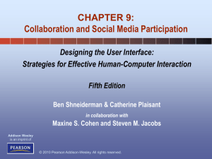 Chapter 9: Collaboration and Social Media Participation