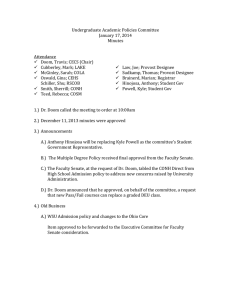 Undergraduate Academic Policies Committee January 17, 2014 Minutes