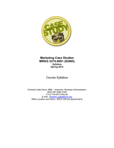 Syllabus Marketing Case Studies.SPR2012.doc