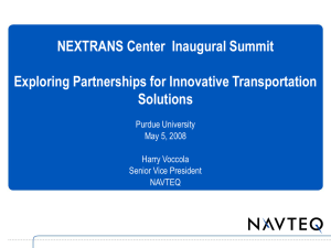 Harry Voccola, Senior Vice President Government and Industry Relations, NAVTEQ