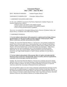 Assessment Report July 1, 2011 – June 30, 2012