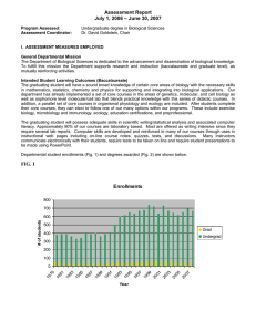 Assessment Report – June 30, 2007 July 1, 2006
