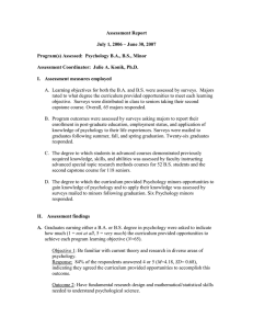 Assessment Report July 1, 2006 – June 30, 2007