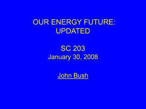 Energy Policy by John Bush (powerpoint)