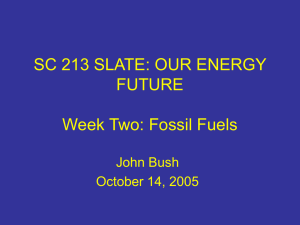 Fossil Fuels (powerpoint) by John Bush