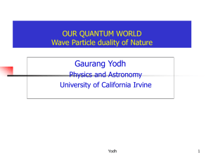Our Quantum World