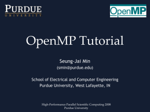 OpenMP Tutorial (ppt)