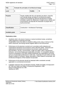 NZQA registered unit standard 10167 version 7  Page 1 of 4