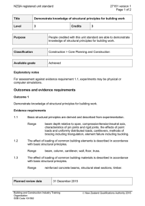 NZQA registered unit standard 27161 version 1  Page 1 of 2
