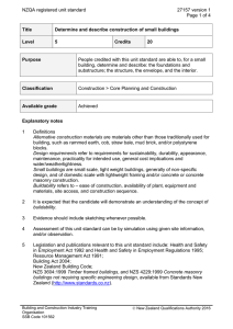 NZQA registered unit standard 27157 version 1  Page 1 of 4
