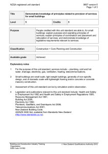 NZQA registered unit standard 9667 version 6  Page 1 of 3