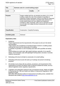 NZQA registered unit standard 27155 version 1  Page 1 of 4