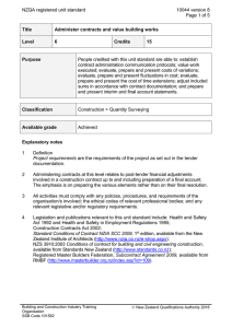 NZQA registered unit standard 10044 version 8  Page 1 of 5