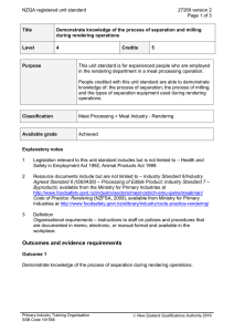 NZQA registered unit standard 27269 version 2  Page 1 of 3