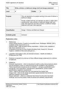 NZQA registered unit standard 26941 version 1  Page 1 of 3
