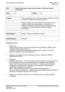 NZQA registered unit standard 26944 version 1  Page 1 of 4