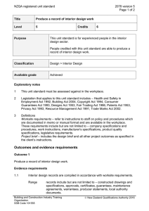 NZQA registered unit standard 2078 version 5  Page 1 of 2