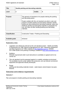 NZQA registered unit standard 27393 version 2  Page 1 of 4