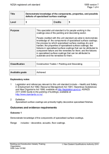 NZQA registered unit standard 1066 version 7  Page 1 of 4