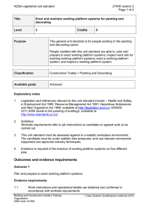 NZQA registered unit standard 27406 version 2  Page 1 of 4