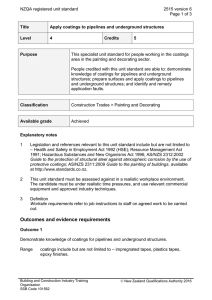 NZQA registered unit standard 2515 version 6  Page 1 of 3