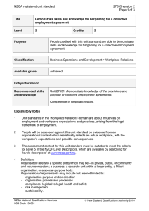 NZQA registered unit standard 27533 version 2  Page 1 of 3