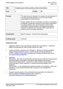 NZQA registered unit standard 28173 version 1  Page 1 of 3