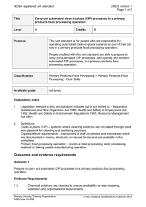 NZQA registered unit standard 28632 version 1  Page 1 of 3