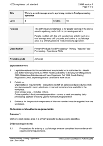 NZQA registered unit standard 29146 version 1  Page 1 of 3