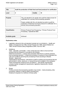 NZQA registered unit standard 26025 version 2  Page 1 of 3