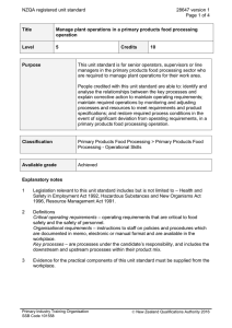 NZQA registered unit standard 28647 version 1  Page 1 of 4