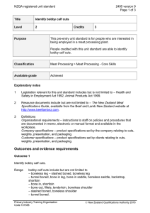 NZQA registered unit standard 2495 version 9  Page 1 of 3