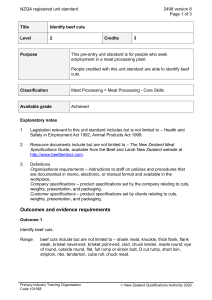 NZQA registered unit standard 2498 version 8  Page 1 of 3