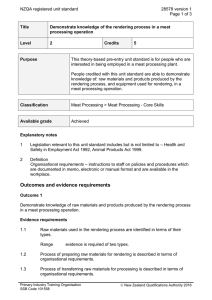 NZQA registered unit standard 28578 version 1  Page 1 of 3