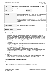 NZQA registered unit standard 28238 version 1  Page 1 of 4