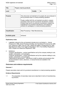 NZQA registered unit standard 28242 version 1  Page 1 of 3