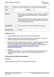NZQA registered unit standard 16496 version 7  Page 1 of 3