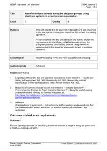 NZQA registered unit standard 25840 version 3  Page 1 of 3