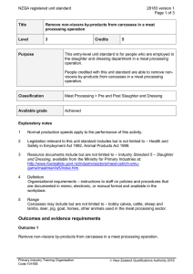 NZQA registered unit standard 28183 version 1  Page 1 of 3