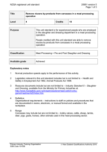 NZQA registered unit standard 20981 version 5  Page 1 of 3
