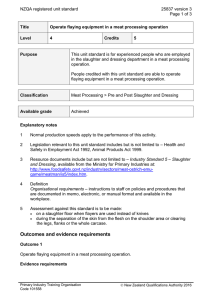NZQA registered unit standard 25837 version 3  Page 1 of 3