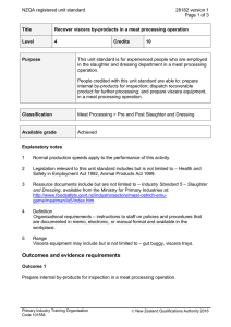 NZQA registered unit standard 28182 version 1  Page 1 of 3
