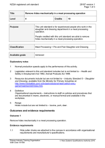 NZQA registered unit standard 28187 version 1  Page 1 of 3