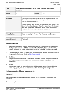 NZQA registered unit standard 28249 version 1  Page 1 of 3